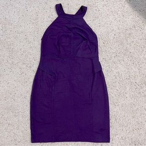 Purple Dress with High Neckline size XL